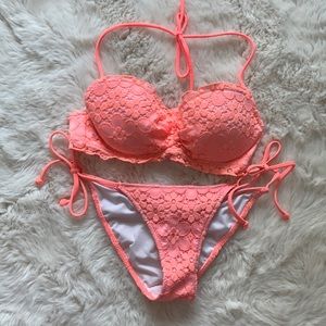 VS Coral Lace Bikini